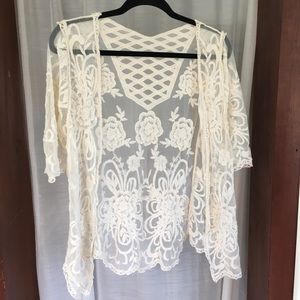 🌱 Sheer White Lace Cover🌱